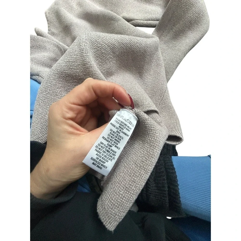 Meshki Velda Wide Sleeve Knit Cardigan Stone Marble Button Front V Neck XS - Picture 10 of 10